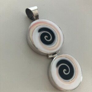 Shiva Eye Shell 925 Sterling Silver pendant